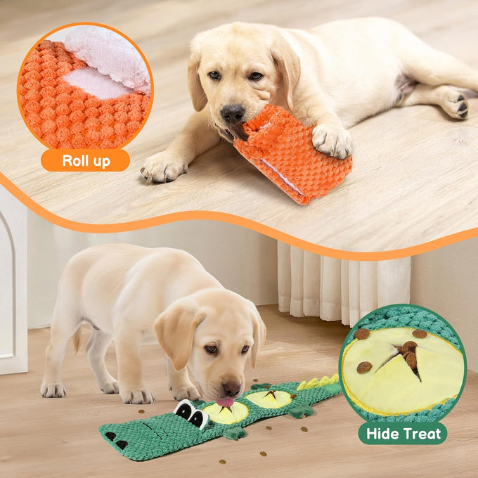 2 Pack Dog Toys for Aggressive Chewers - Interactive Dog Toys with Squeaker & No Stuffing
