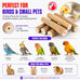 Bonka Bird Toys 1211 Pk6 6-pack natural sola sticks 3 long 1.25 diameter soft chew foraging toy