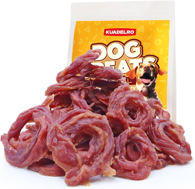 Duck Jerky Dog Treats Real Duck Strips Soft Rawhide-Free Chews Healthy Snacks