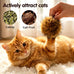 Faux Rabbit Fur Catnip Ball for Indoor Cats, Soft and Washable, Fun to Chase for Exercise and Bonding (1pc)