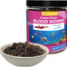 Freeze-dried bloodworms high protein natural aquatic food for tropical saltwater fish betta goldfish cichlid guppy 3.5 oz