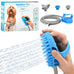 Aquapaw dog bath brush pro & shower attachment - large silicone rubber - 8ft hose attachment & shower wand for pet bathing