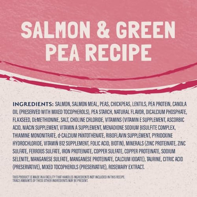 Natural Balance Limited Ingredient Adult Grain-Free Dry Cat Food - Balanced Nutrition - Soy-Free, Corn-Free Limited Ingredient Formula - 10 lb - Salmon & Green Pea Recipe