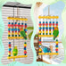 dbness parrot chew swing toy with perches hang colorful wood block accessories for small medium parrots