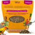 Cockatiels and small parrots love all natural garden blend bird food, 4lb, medium birds, no artificial coloring.