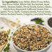 Cockatiel, Conure, Lovebird, Quaker, Parrotlet Food | No Corn, Soy, Peanuts | Gourmet Whole Grains & Seeds | 1 lb Daily Blend