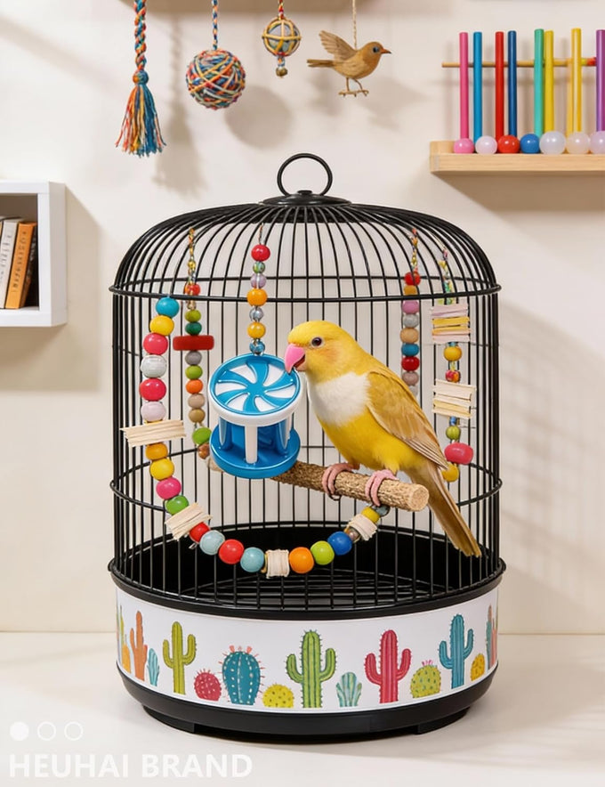 10-pack bird toys for conures, budgies, parakeets & small birds (1.5'' - 5.5'')