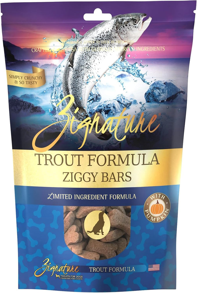 Zignature limited ingredient formula biscuits whitefish dog treats, 12 oz, crunchy texture, bone shape