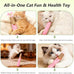 3 pack catnip toys for cats, funny cat toys with organic catnip, dental rope, and fun bell