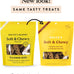 Wheat-free peanut butter and banana dog treats baked in USA with 9 natural ingredients
