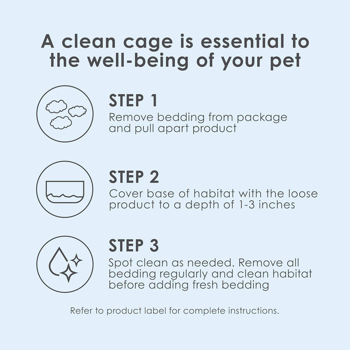 Kaytee Clean & Cozy White Paper Bedding for Small Animals, 49.2 Liters, Fragrance-Free, Dust-Free