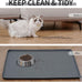 Reopet waterproof non-slip silicone pet feeding mat for dogs and cats with high raised edges