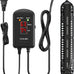 HiTauing 200W submersible aquarium heater with LED display for 20-40 gallon fish tanks