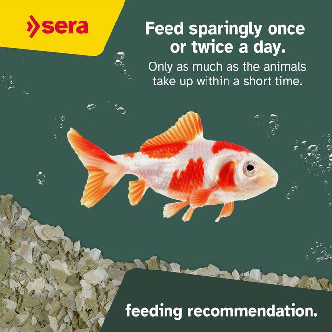 Sera Pond Flakes Fish Food 1.2 lb staple food for smaller pond fish, rich in vitamins & minerals
