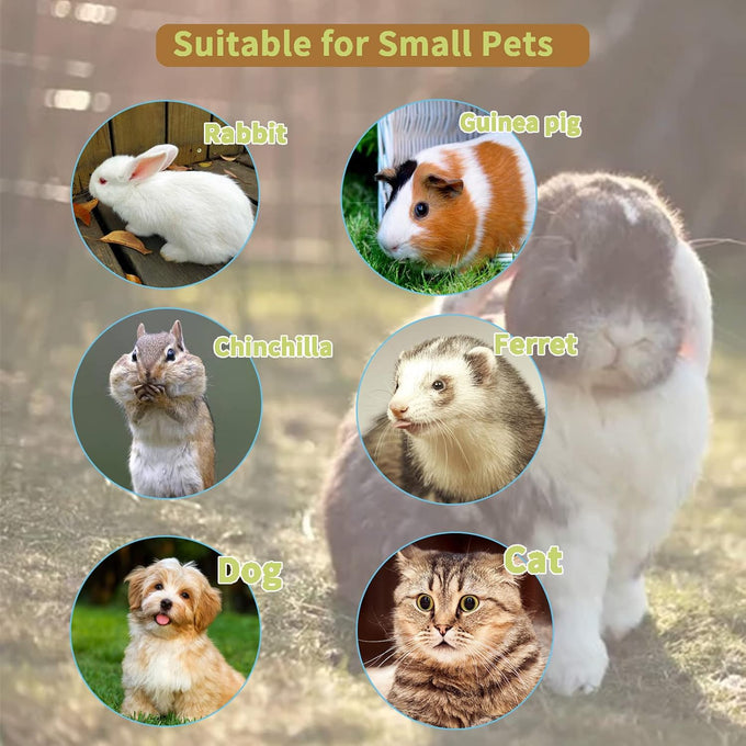 lemtrflo rabbit feeder for cage hanging automatic cat feeder water dispenser ferret cage accessories