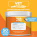 Paw Science dog ear cleaner wipes for dogs and cats, coconut formula, soothing, deodorizing itchy ear relief solution