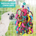 LovyCoCo 24-piece colorful bird toys for parrots, parakeets, conures, and cockatiels with natural bagel rings