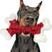 kseroo indestructible beef flavored hard nylon bone chew toys for aggressive chewers, red, 8 inch