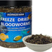 Jadingsfram 2.5 oz Freeze Dried Bloodworms Fish Food for Small to Medium Freshwater Saltwater Tropical Fish