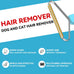 Copper Pet Hair Remover and Plastic Fabric Shaver for Carpets, Sofas, and Pet Beds