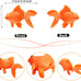 Sumind 30 Pieces Floating Artificial Orange Goldfish for Aquarium Tank Decorations and Ornaments
