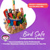super bird creations sb669 wicker foraging basket bird toy for medium parrots, 10” x 4” x 5”