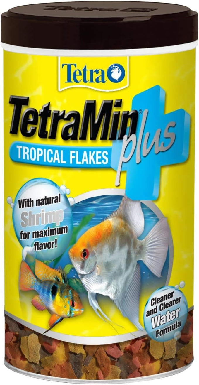 TetraMin Plus Tropical Flakes, 7.06 Ounce, Cleaner Water Formula for All Tropical Fish