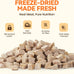 Single Ingredient Duck Bites Freeze Dried Cat Treats Grain-Free High Protein Healthy Training Snacks for Cats & Dogs 1 oz