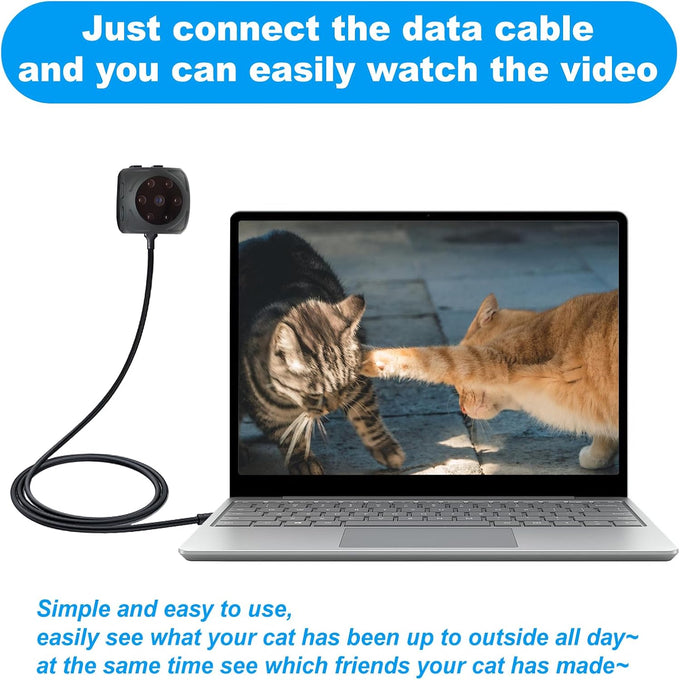 pet collar camera with 64gb sd card, hidden camera & dog tracker collar with 1080p video and infrared night vision