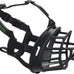 Baskerville Ultra Muzzle, Patented Humane Design, Breathable, Adjustable, Padded, Dog Training Muzzle for Large Dogs, Black, Size 5