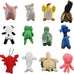 Legend Sandy Squeaky Plush Dog Toy Pack, 12 Soft Puppy Chew Toys with Squeakers for Small Medium Size Dogs