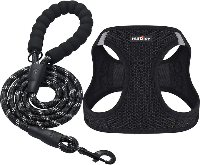 Matilor dog step-in breathable mesh vest harness for small medium dogs
