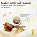 2-pack green and blue bird cat toys for indoor cats' natural hunting instincts with realistic chirping sounds