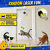 Interactive 2-in-1 Laser Pointer Cat Toy with Flying Bird and Smart Moving Wand