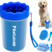 Professional 7-in-1 dog paw cleaner for medium-sized dogs, fits paws 1.5 to 2.5 inches wide, blue