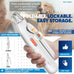 2-in-1 dog & cat nail clippers with light, sharp blade, painless quiet pet nail claw trimmers for small medium large pets
