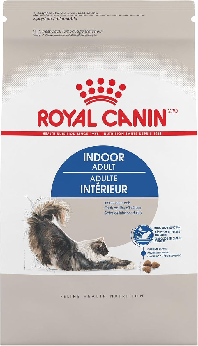 Royal Canin feline health nutrition dry cat food for indoor adult cats 7 lb bag