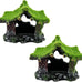 Tfwadmx resin aquarium decoration house small betta fish hide cave ornament tank small fish shrimp hideaway