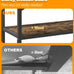 mondazie 20 gallon high rimless fish tank stand with shelf black 24" l x 12" w x 20.5" h
