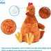 Best Pet Supplies Crinkle Chicken Octopus Dog Chew Toy, Brown, Large, Suitable for Small, Medium & Large Dogs and Fetch Lovers
