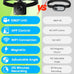 aez pet camera collar with app control, 1080p hd pet pov camera for cats dogs kids outdoor use