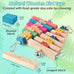 dbness large parrot hanging chew toy 2 pcs wooden block with bell for medium to large parrots and cockatiels