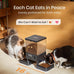 oneisall Automatic Cat Feeder for 2 Cats with 20 Cups/5L Capacity and Timed Feeding