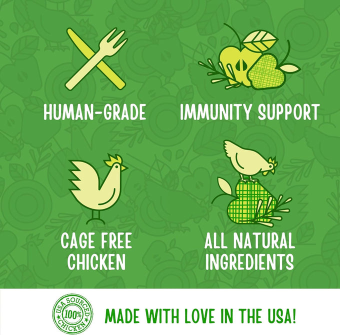 Full Moon human-grade, all-natural chicken apple sausage for dogs 12.0 oz