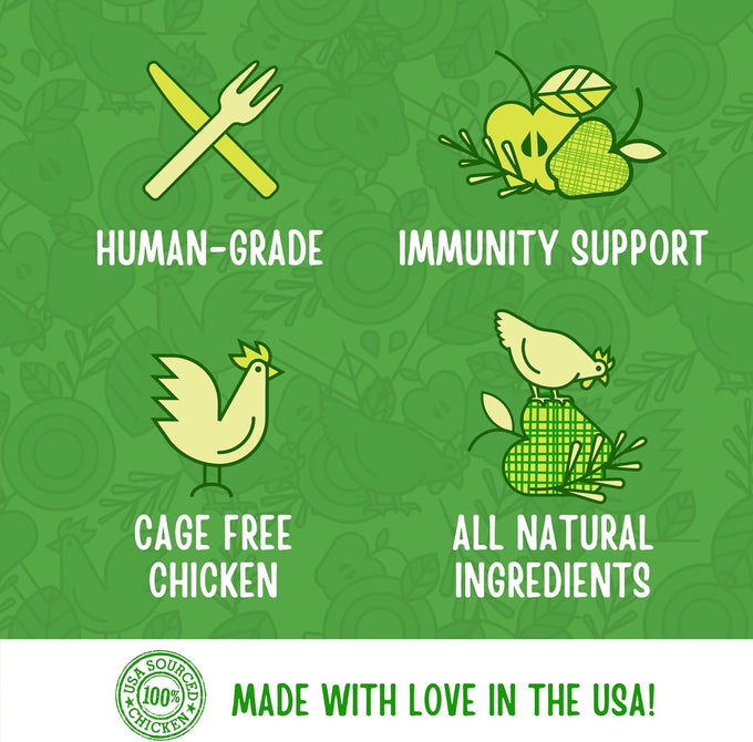Full Moon human-grade, all-natural chicken apple sausage for dogs 12.0 oz
