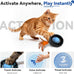 starry night interactive cat toy with motion activated ball and 7-hole play mat for indoor cats