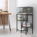 ybing 20 gallon fish tank stand with shelf brown wooden board