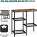 ybing 20 gallon fish tank stand with shelf brown wooden board