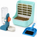 hercocci large white rabbit hay food bin feeder and bunny water bottle set with 500ml hanging dispenser
