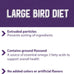 Mazuri nutritionally complete food for large birds, 3-pound bag, mixed particle size, omega-3 fatty acids